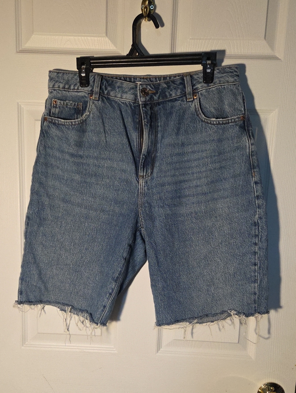 Garage Classic High-Rise Light Blue Denim Cut Off Shorts Sz 13